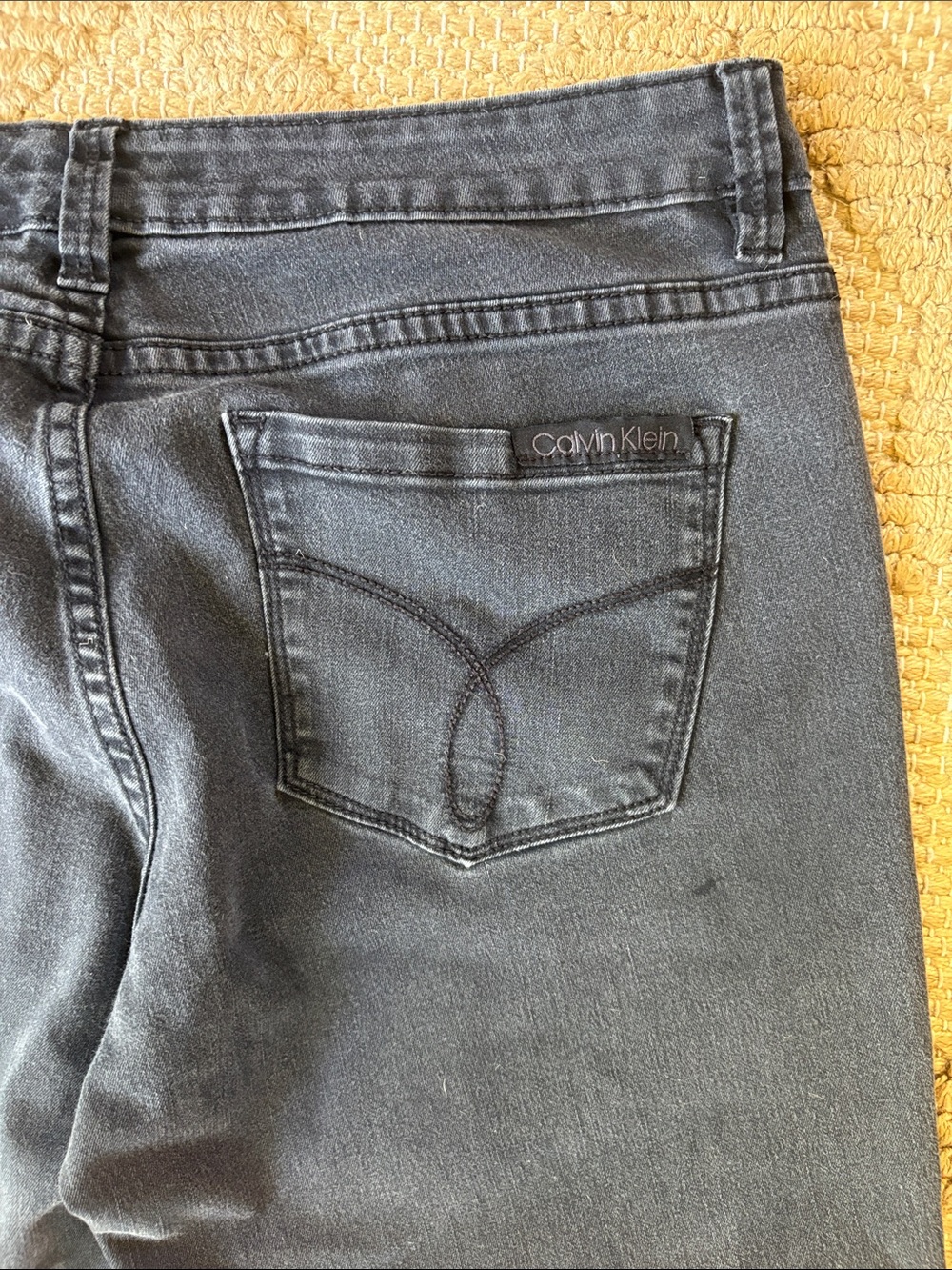 Calvin Klein Black Straight Leg Jeans